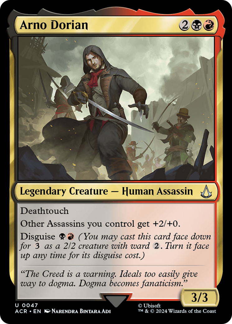 Arno Dorian (ACR-047) - Assassin's Creed Foil - Premium MTG Single from Wizards of the Coast - Just $0.25! Shop now at Game Crave Tournament Store