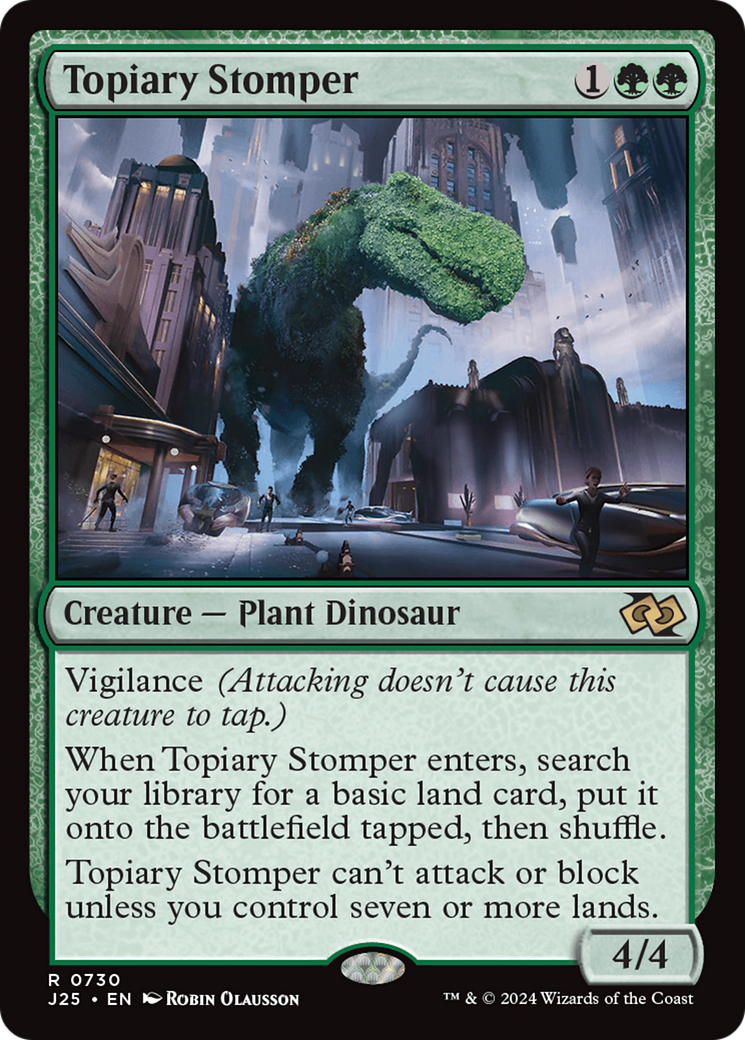 Topiary Stomper (J25-730) - Foundations Jumpstart - Premium MTG Single from Wizards of the Coast - Just $0.53! Shop now at Game Crave Tournament Store