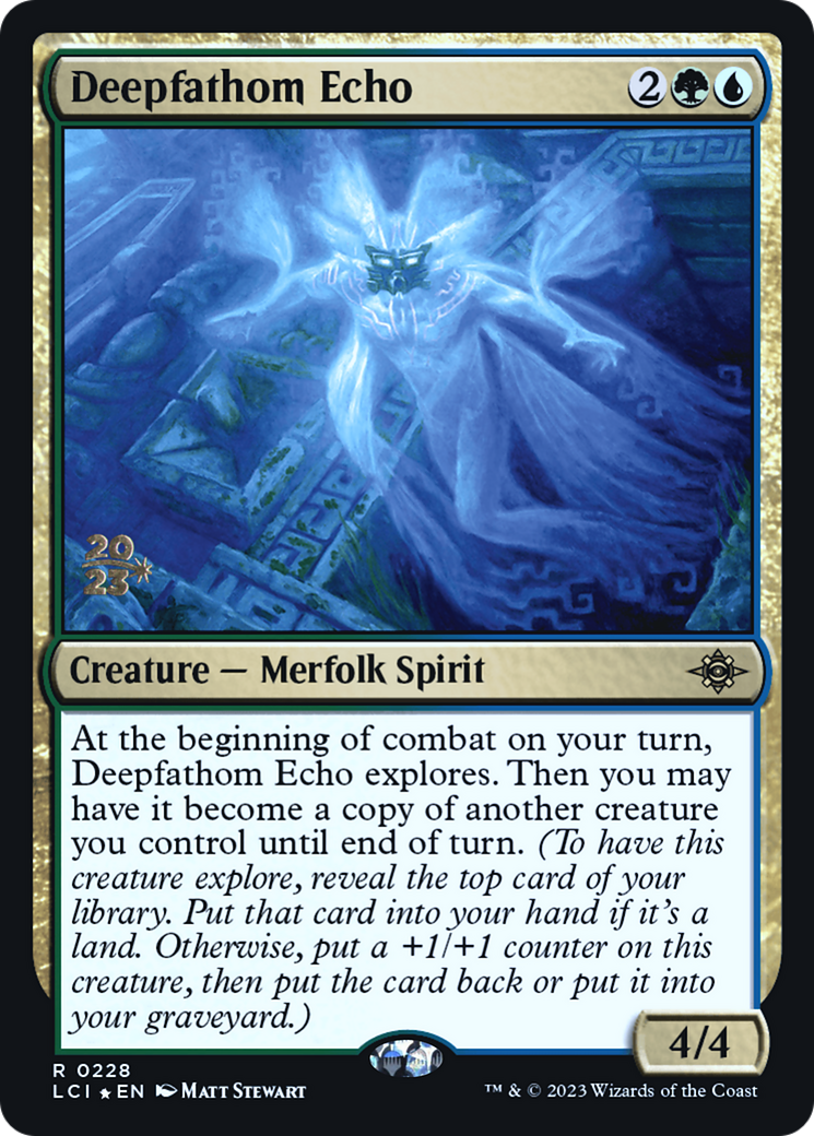 Deepfathom Echo (PLCI-228S) - The Lost Caverns of Ixalan Promos Foil - Premium MTG Single from Wizards of the Coast - Just $0.33! Shop now at Game Crave Tournament Store