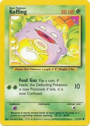 Koffing 51/102 - Base