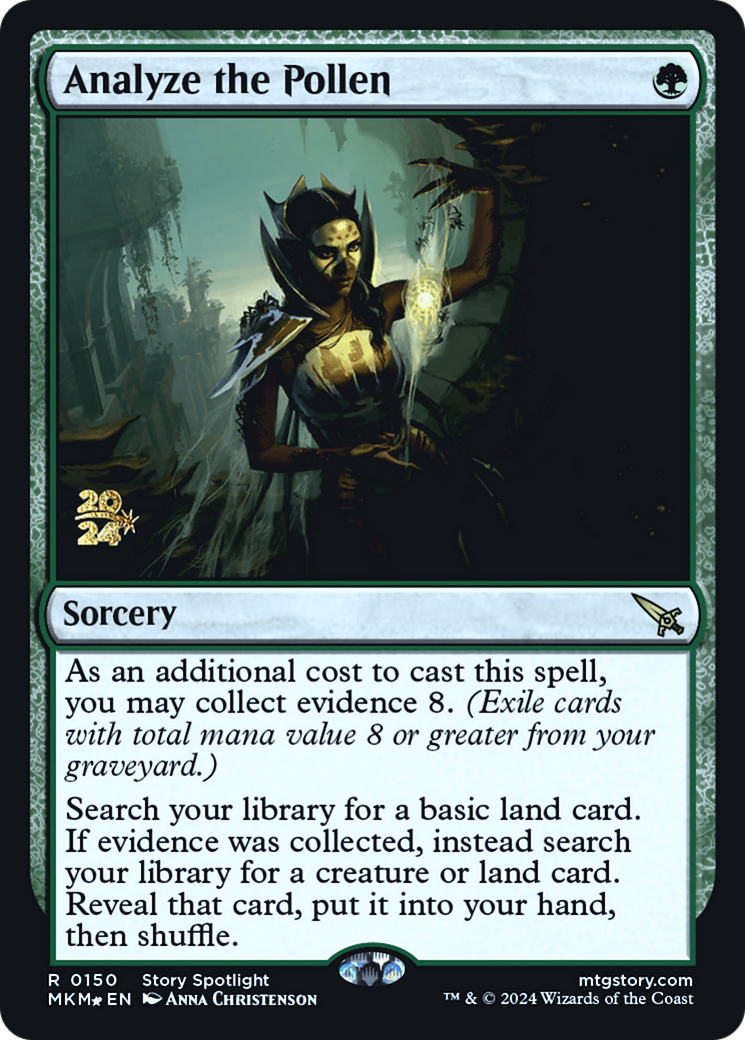 Analyze the Pollen (PMKM-150S) - Murders at Karlov Manor Promos Foil - Premium MTG Single from Wizards of the Coast - Just $1! Shop now at Game Crave Tournament Store