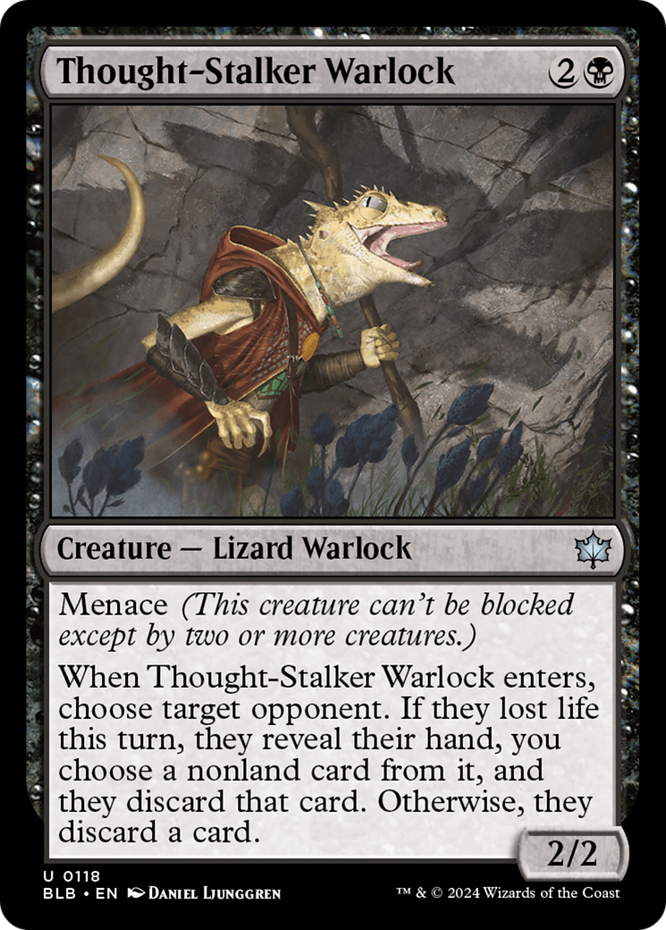 Thought-Stalker Warlock (BLB-118) - Bloomburrow - Premium MTG Single from Wizards of the Coast - Just $0.25! Shop now at Game Crave Tournament Store