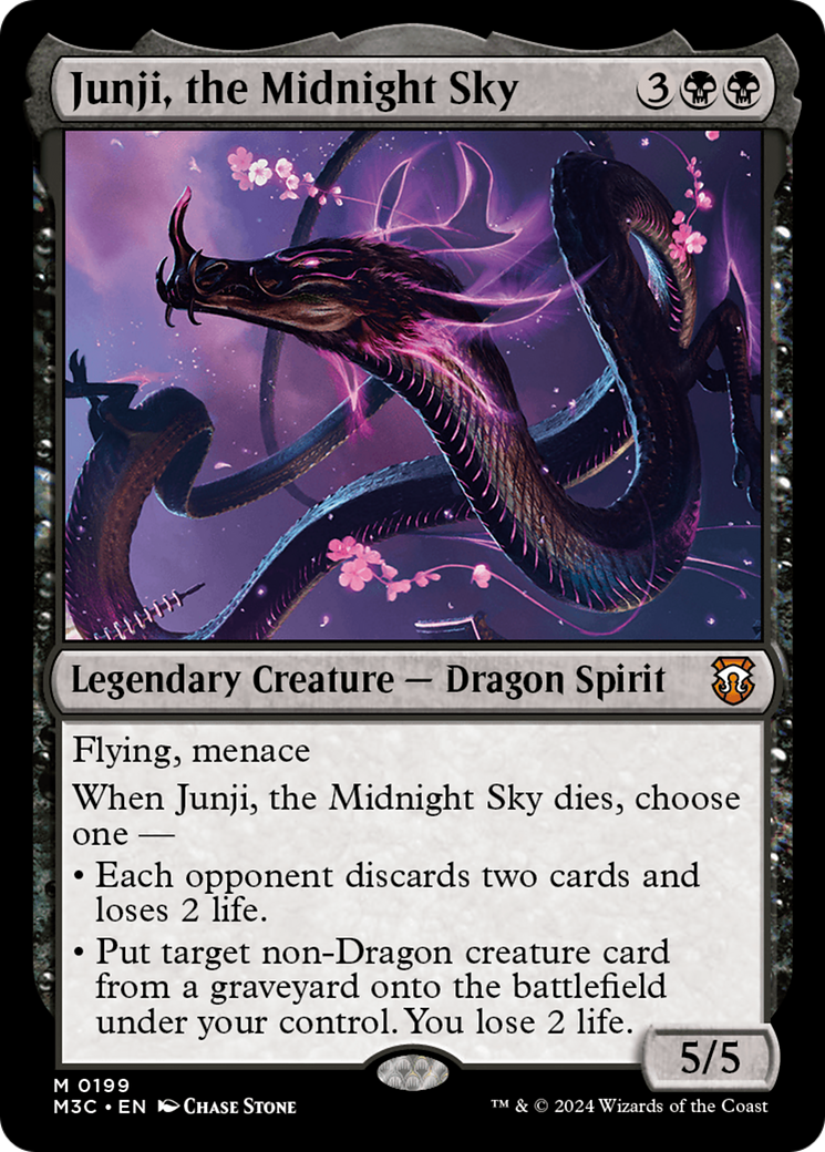 Junji, the Midnight Sky (M3C-199) - Modern Horizons 3 Commander Foil - Premium MTG Single from Wizards of the Coast - Just $1.22! Shop now at Game Crave Tournament Store