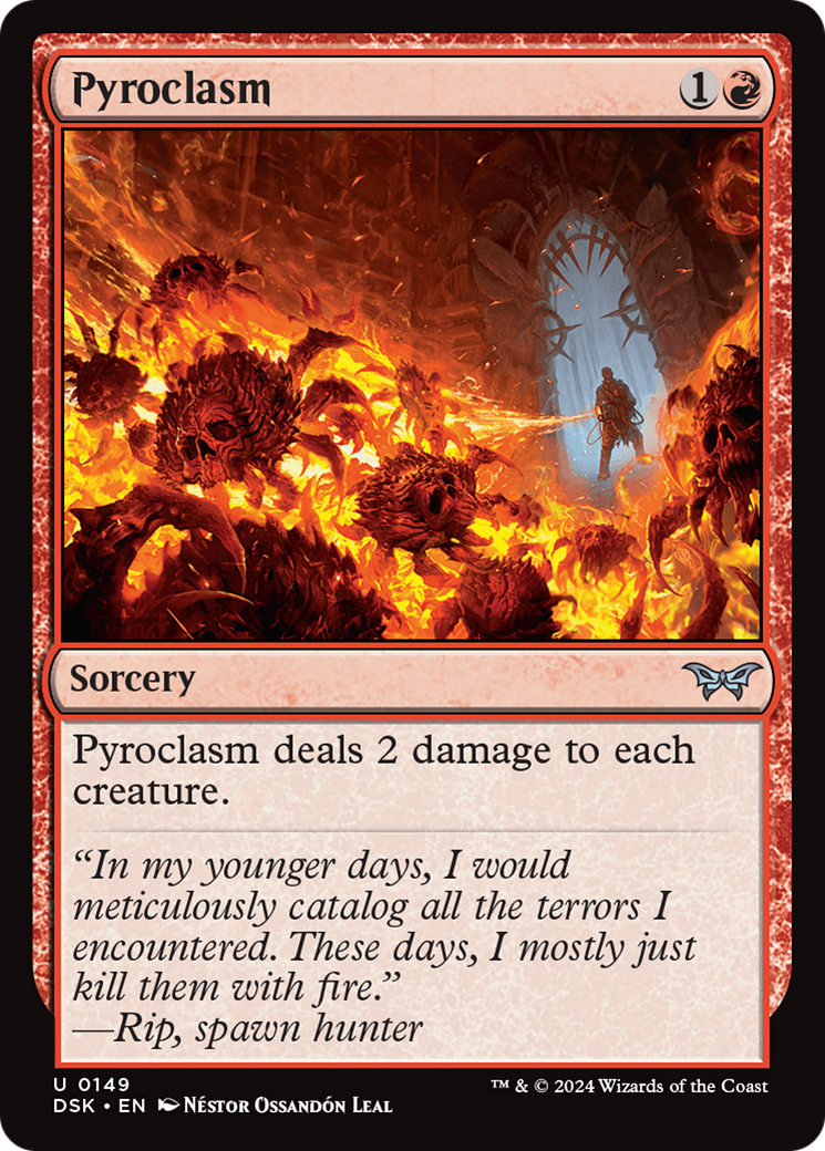 Pyroclasm (DSK-149) - Duskmourn: House of Horror Foil - Premium MTG Single from Wizards of the Coast - Just $0.25! Shop now at Game Crave Tournament Store