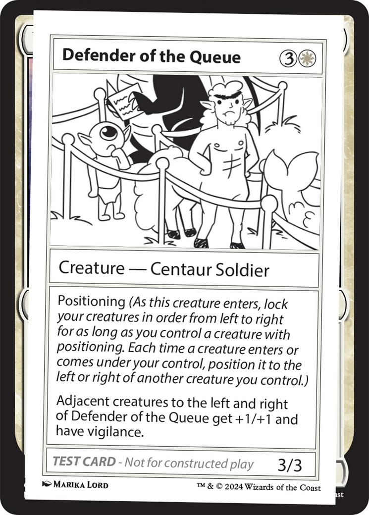 Defender of the Queue (MB2-276) - Mystery Booster 2 - Premium MTG Single from Wizards of the Coast - Just $0.25! Shop now at Game Crave Tournament Store