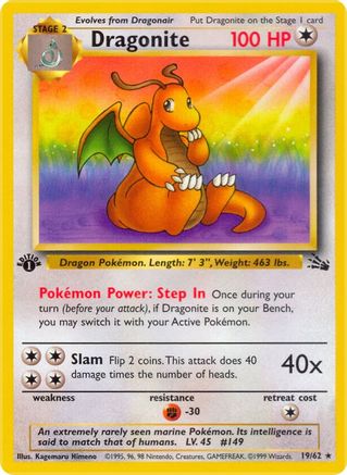 Dragonite 19/62 - Fossil Unlimited