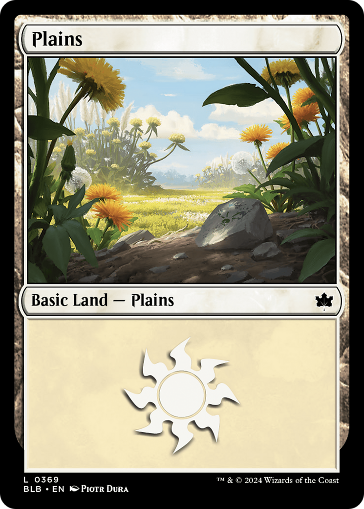 Plains (BLB-369) - Bloomburrow - Premium MTG Single from Wizards of the Coast - Just $0.25! Shop now at Game Crave Tournament Store