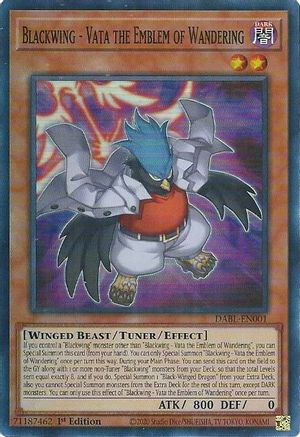 Blackwing - Vata the Emblem of Wandering (DABL-EN001) - Darkwing Blast 1st Edition - Premium Yugioh Single from Konami - Just $0.34! Shop now at Game Crave Tournament Store