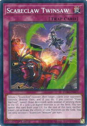 Scareclaw Twinsaw (DABL-EN075) - Darkwing Blast 1st Edition - Premium Yugioh Single from Konami - Just $0.25! Shop now at Game Crave Tournament Store