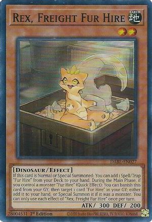 Rex, Freight Fur Hire (DABL-EN027) - Darkwing Blast 1st Edition - Premium Yugioh Single from Konami - Just $0.26! Shop now at Game Crave Tournament Store