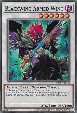 Blackwing Armed Wing (OP20-EN018) - OTS Tournament Pack 20 Unlimited - Premium Yugioh Single from Konami - Just $0.46! Shop now at Game Crave Tournament Store