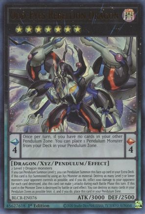 Odd-Eyes Rebellion Dragon (BLCR-EN076) - Battles of Legend: Crystal Revenge 1st Edition - Premium Yugioh Single from Konami - Just $0.25! Shop now at Game Crave Tournament Store