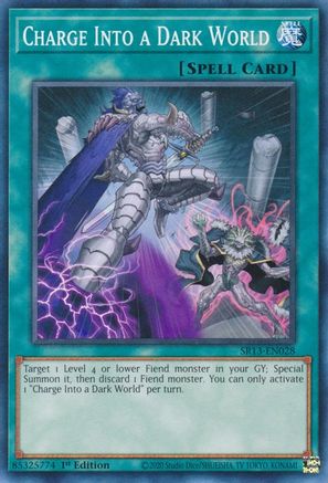 Charge Into a Dark World (SR13-EN028) - Structure Deck: Dark World 1st Edition - Premium Yugioh Single from Konami - Just $0.25! Shop now at Game Crave Tournament Store