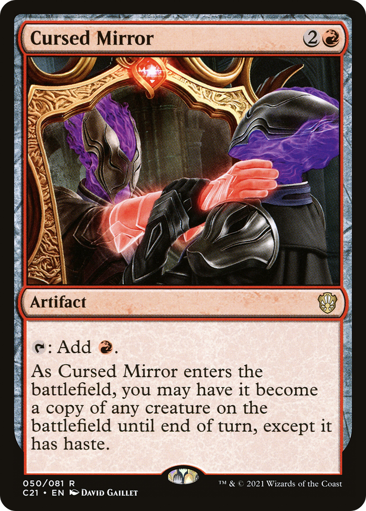 Cursed Mirror (C21-050) - Commander 2021 - Premium MTG Single from Wizards of the Coast - Just $1.10! Shop now at Game Crave Tournament Store