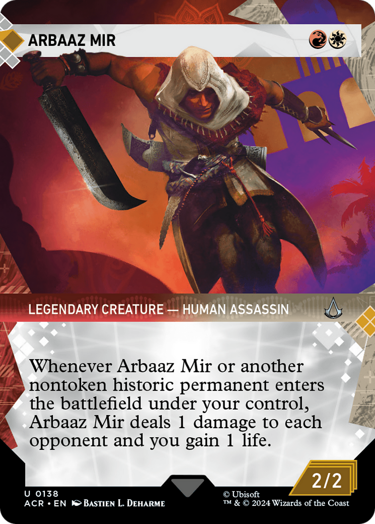 Arbaaz Mir (ACR-138) - Assassin's Creed: (Showcase) (Borderless) Foil - Premium MTG Single from Wizards of the Coast - Just $0.25! Shop now at Game Crave Tournament Store