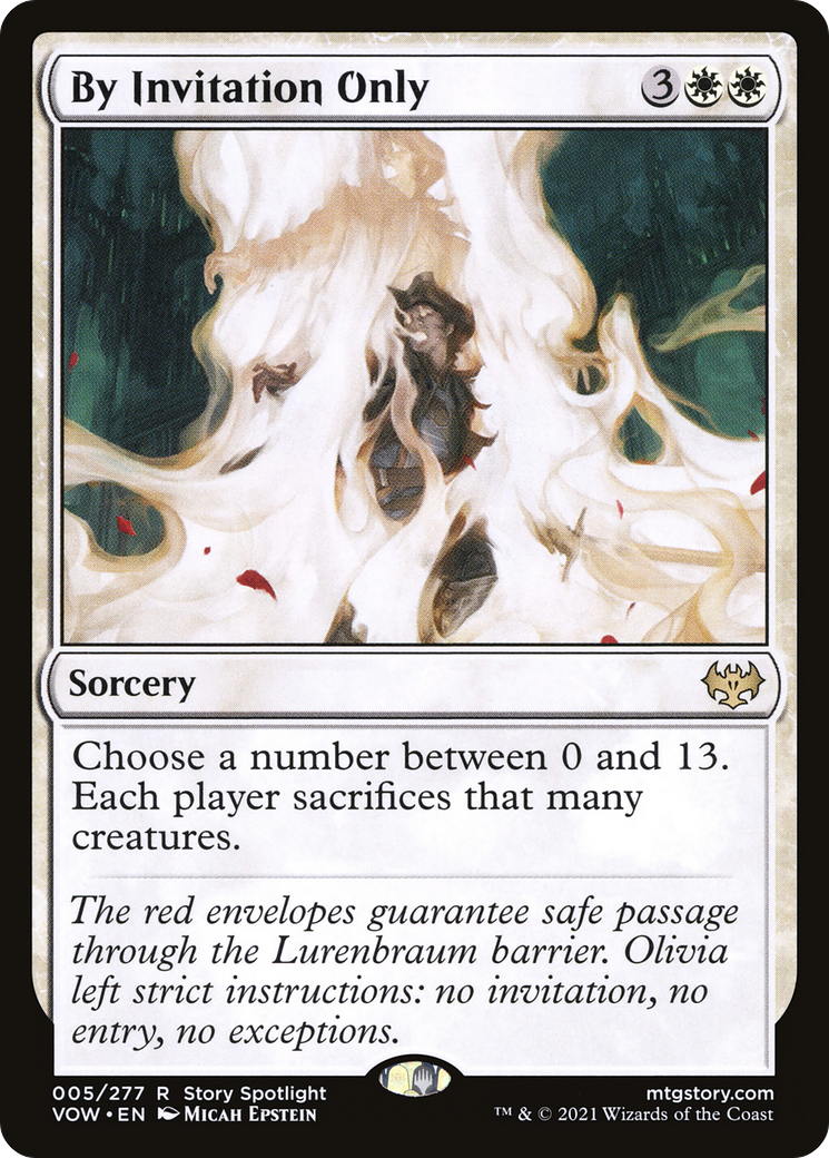 By Invitation Only (VOW-005) - Innistrad: Crimson Vow - Premium MTG Single from Wizards of the Coast - Just $0.08! Shop now at Game Crave Tournament Store