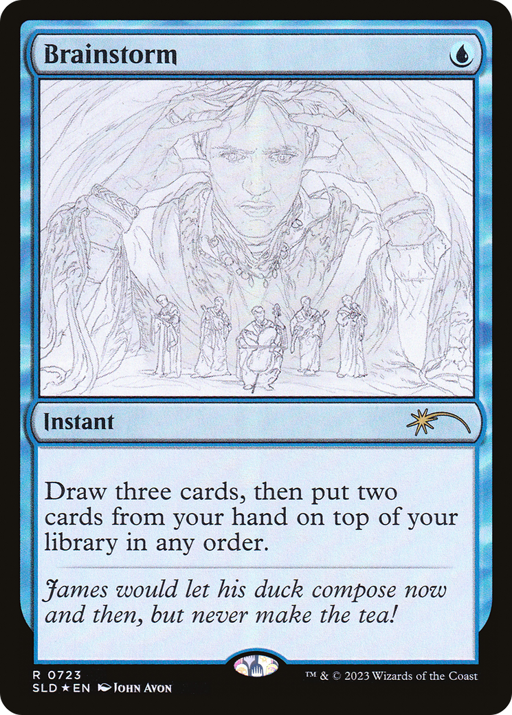 Brainstorm (SLD-723) - Secret Lair Drop Foil - Premium MTG Single from Wizards of the Coast - Just $1.66! Shop now at Game Crave Tournament Store
