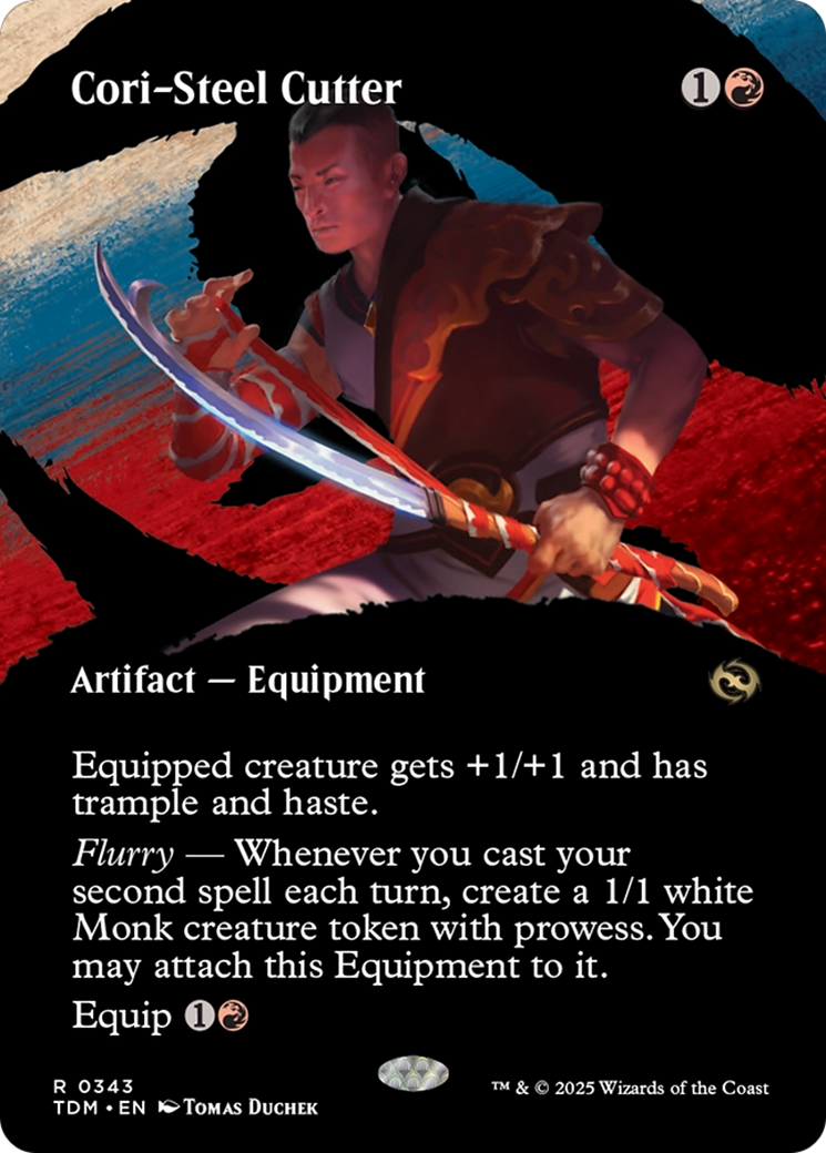 Cori-Steel Cutter (TDM-343) - Tarkir: Dragonstorm: (Showcase) (Borderless) Foil - Premium MTG Single from Wizards of the Coast - Just $2.53! Shop now at Game Crave Tournament Store