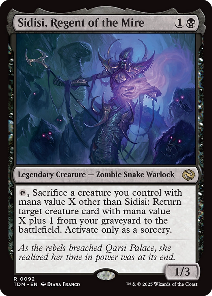 Sidisi, Regent of the Mire (TDM-092) - Tarkir: Dragonstorm Foil - Premium MTG Single from Wizards of the Coast - Just $0.10! Shop now at Game Crave Tournament Store