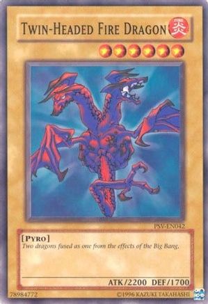 Twin-Headed Fire Dragon (PSV-EN042) - Pharaoh's Servant (Worldwide English) Unlimited - Premium Yugioh Single from Konami - Just $0.39! Shop now at Game Crave Tournament Store