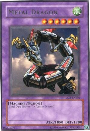 Metal Dragon (LOB-EN102) - Legend of Blue Eyes White Dragon (Worldwide English) Unlimited - Premium Yugioh Single from Konami - Just $2.94! Shop now at Game Crave Tournament Store