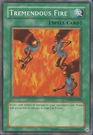 Tremendous Fire (MRD-EN088) - Metal Raiders (Worldwide English) Unlimited - Premium Yugioh Single from Konami - Just $1.58! Shop now at Game Crave Tournament Store