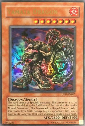 Yamata Dragon (LOD-EN067) - Legacy of Darkness (Worldwide English) - Premium Yugioh Single from Konami - Just $24! Shop now at Game Crave Tournament Store
