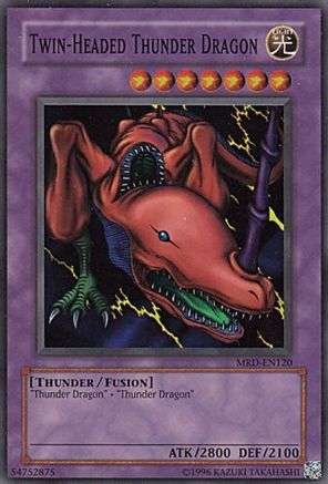 Twin-Headed Thunder Dragon (MRD-EN120) - Metal Raiders (Worldwide English) Unlimited - Premium Yugioh Single from Konami - Just $1.84! Shop now at Game Crave Tournament Store