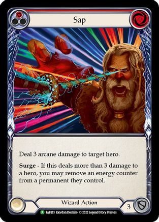 Sap (Red) (FAB115) - Flesh and Blood: Promo Cards Rainbow Foil