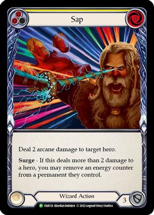 Sap (Yellow) (FAB116) - Flesh and Blood: Promo Cards Rainbow Foil