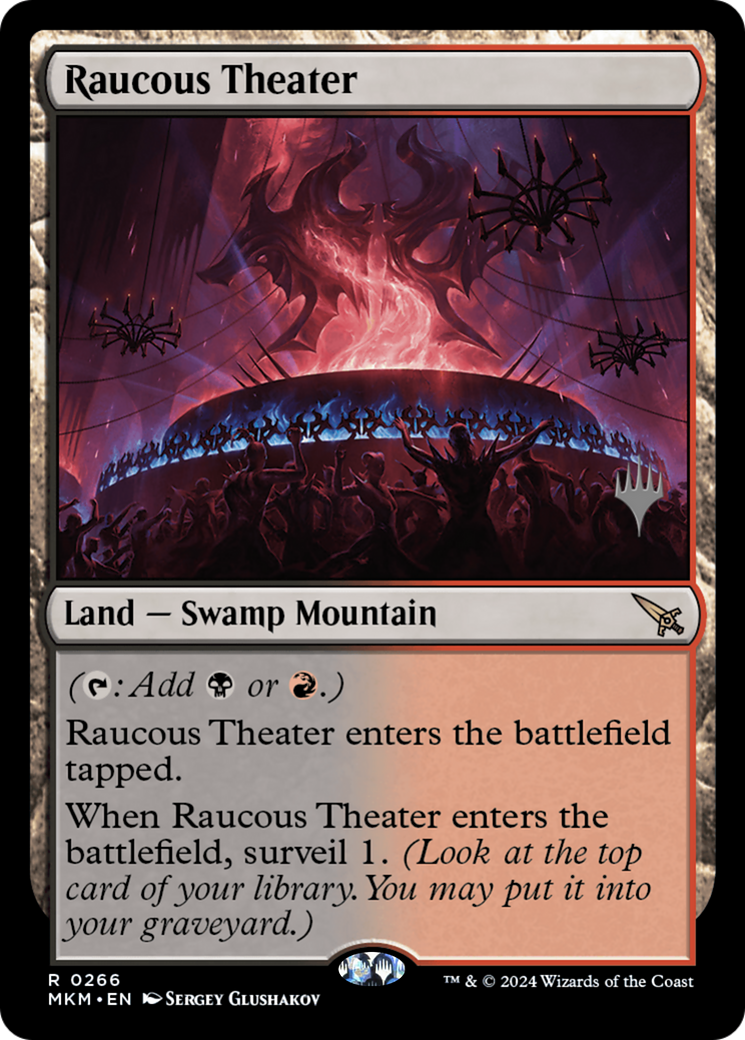 Raucous Theater (PMKM-266P) - Murders at Karlov Manor Promos - Premium MTG Single from Wizards of the Coast - Just $8.54! Shop now at Game Crave Tournament Store