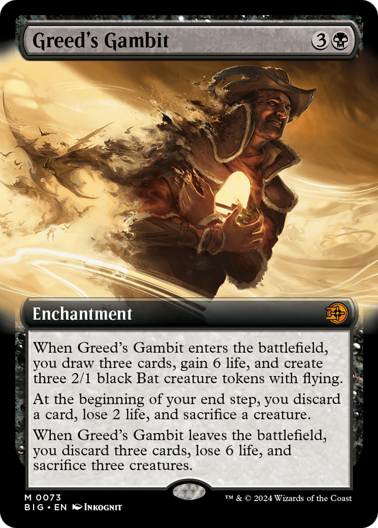 Greed's Gambit (BIG-073) - The Big Score: (Extended Art) Foil - Premium MTG Single from Wizards of the Coast - Just $1.05! Shop now at Game Crave Tournament Store