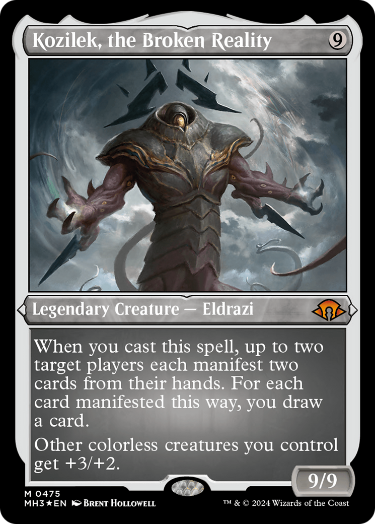 Kozilek, the Broken Reality (MH3-475) - Modern Horizons 3 Etched Foil - Premium MTG Single from Wizards of the Coast - Just $7.06! Shop now at Game Crave Tournament Store