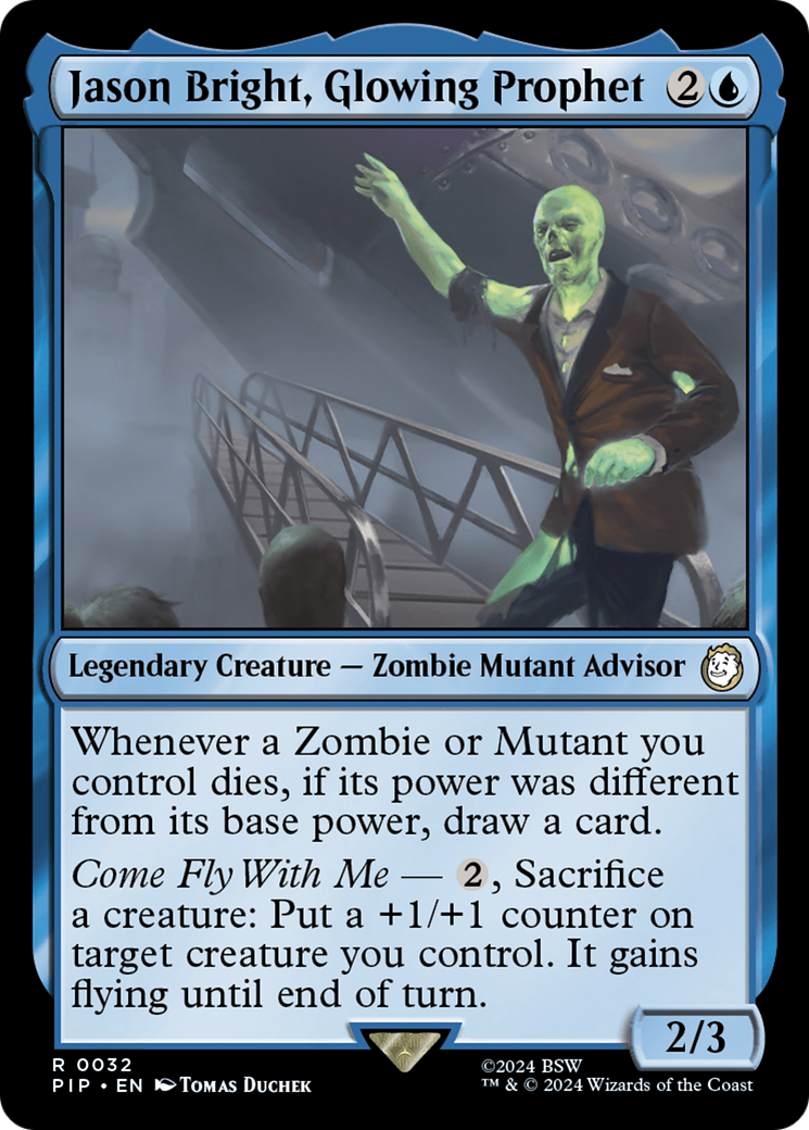 Jason Bright, Glowing Prophet (PIP-032) - Fallout - Premium MTG Single from Wizards of the Coast - Just $0.25! Shop now at Game Crave Tournament Store