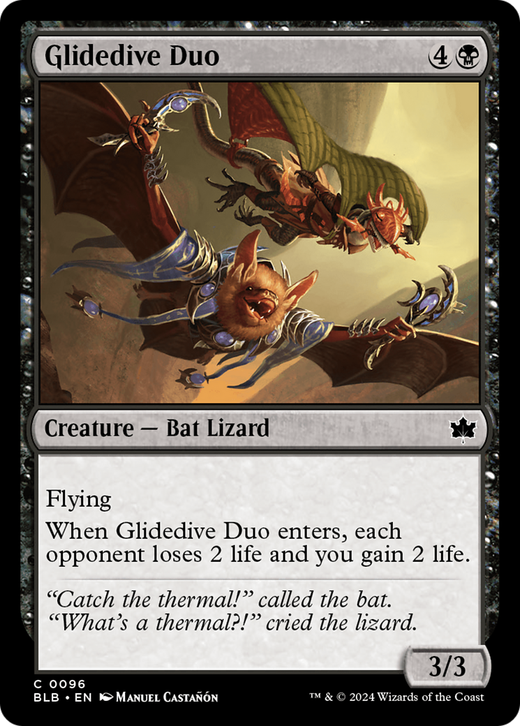 Glidedive Duo (BLB-096) - Bloomburrow Foil - Premium MTG Single from Wizards of the Coast - Just $0.25! Shop now at Game Crave Tournament Store