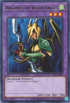 Dragoness the Wicked Knight (LOB-EN086) - Legend of Blue Eyes White Dragon (25th Anniversary Edition) Unlimited - Premium Yugioh Single from Konami - Just $1.17! Shop now at Game Crave Tournament Store