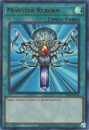 Monster Reborn (LOB-EN118) - Legend of Blue Eyes White Dragon (25th Anniversary Edition) Unlimited - Premium Yugioh Single from Konami - Just $7.10! Shop now at Game Crave Tournament Store