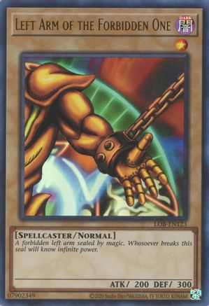 Left Arm of the Forbidden One (LOB-EN123) - Legend of Blue Eyes White Dragon (25th Anniversary Edition) Unlimited - Premium Yugioh Single from Konami - Just $10.39! Shop now at Game Crave Tournament Store