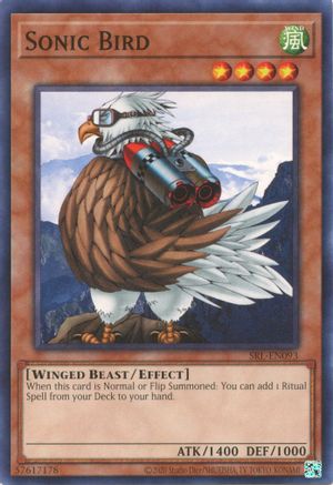 Sonic Bird (SRL-EN093) - Spell Ruler (25th Anniversary Edition) Unlimited - Premium Yugioh Single from Konami - Just $0.25! Shop now at Game Crave Tournament Store