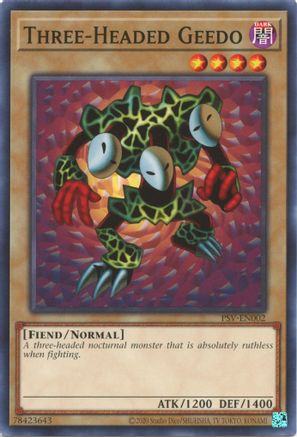 Three-Headed Geedo (PSV-EN002) - Pharaoh's Servant (25th Anniversary Edition) Unlimited - Premium Yugioh Single from Konami - Just $0.25! Shop now at Game Crave Tournament Store