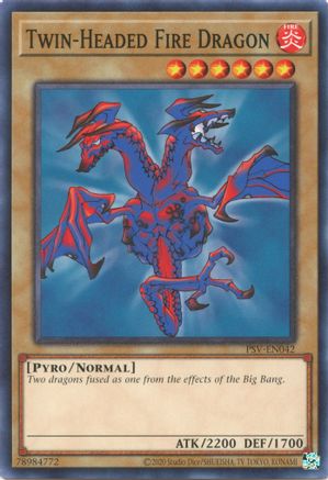 Twin-Headed Fire Dragon (PSV-EN042) - Pharaoh's Servant (25th Anniversary Edition) Unlimited - Premium Yugioh Single from Konami - Just $0.25! Shop now at Game Crave Tournament Store