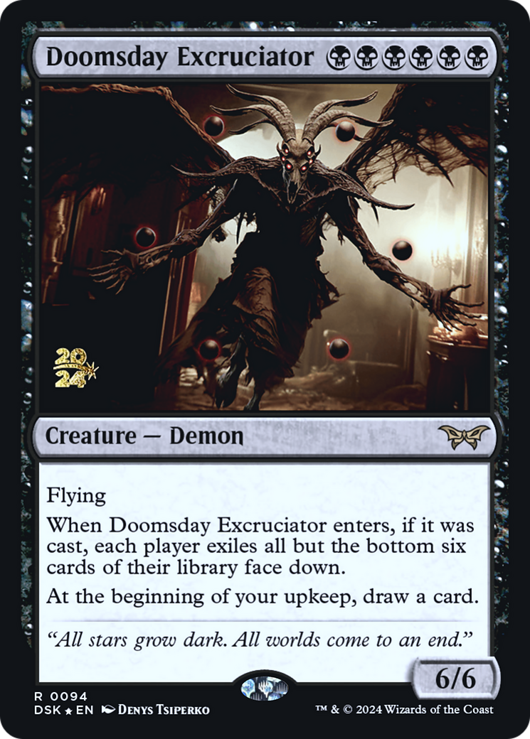 Doomsday Excruciator (PDSK-94S) - Duskmourn: House of Horror Promos Foil - Premium MTG Single from Wizards of the Coast - Just $1.42! Shop now at Game Crave Tournament Store