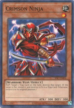 Crimson Ninja (IOC-EN006) - Invasion of Chaos (25th Anniversary Edition) Unlimited - Premium Yugioh Single from Konami - Just $0.25! Shop now at Game Crave Tournament Store