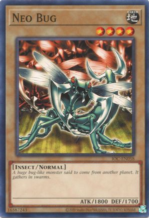 Neo Bug (IOC-EN058) - Invasion of Chaos (25th Anniversary Edition) Unlimited - Premium Yugioh Single from Konami - Just $0.25! Shop now at Game Crave Tournament Store