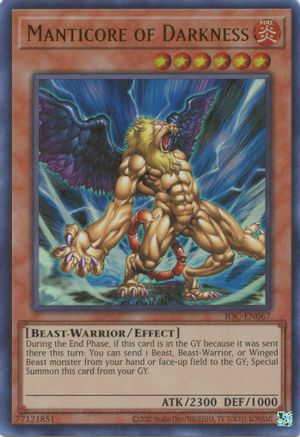 Manticore of Darkness (IOC-EN067) - Invasion of Chaos (25th Anniversary Edition) Unlimited - Premium Yugioh Single from Konami - Just $2.72! Shop now at Game Crave Tournament Store