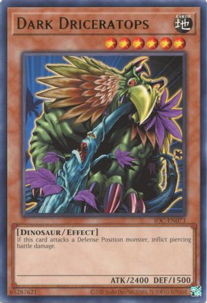 Dark Driceratops (IOC-EN073) - Invasion of Chaos (25th Anniversary Edition) Unlimited - Premium Yugioh Single from Konami - Just $0.25! Shop now at Game Crave Tournament Store