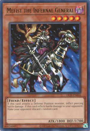 Mefist the Infernal General (DCR-EN066) - Dark Crisis (25th Anniversary Edition) Unlimited - Premium Yugioh Single from Konami - Just $0.32! Shop now at Game Crave Tournament Store