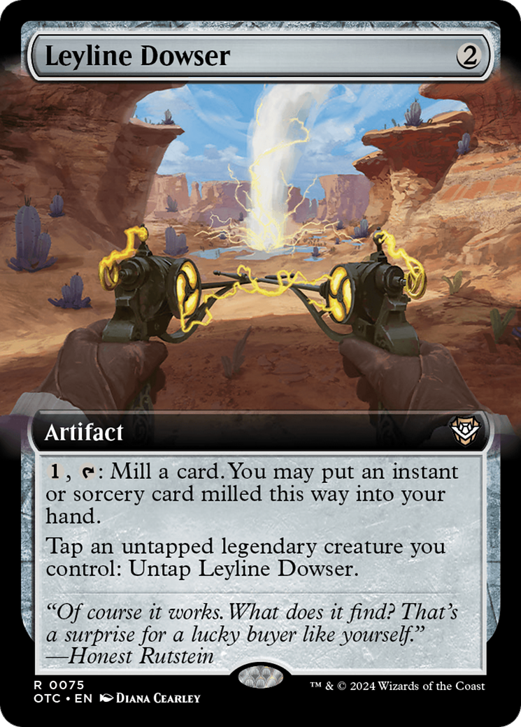 Leyline Dowser (OTC-075) - Outlaws of Thunder Junction Commander: (Extended Art) - Premium MTG Single from Wizards of the Coast - Just $0.25! Shop now at Game Crave Tournament Store