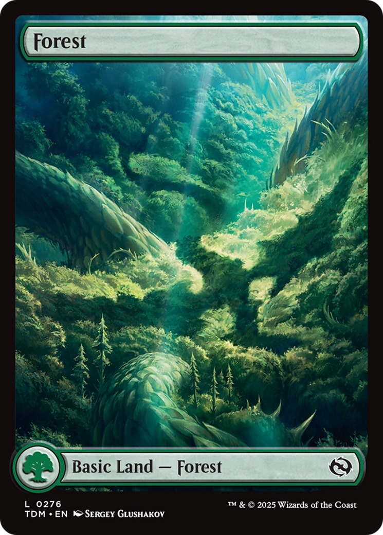 Forest (0276) (TDM-276) - Tarkir: Dragonstorm - Premium MTG Single from Wizards of the Coast - Just $0.20! Shop now at Game Crave Tournament Store