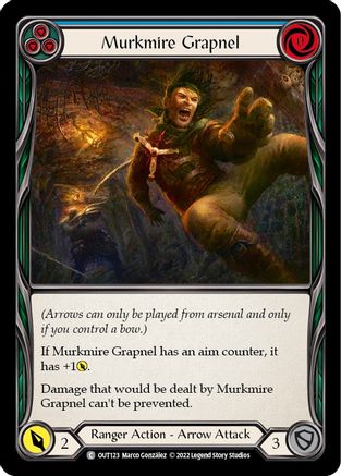 Murkmire Grapnel (Blue) (OUT123) - Outsiders Rainbow Foil